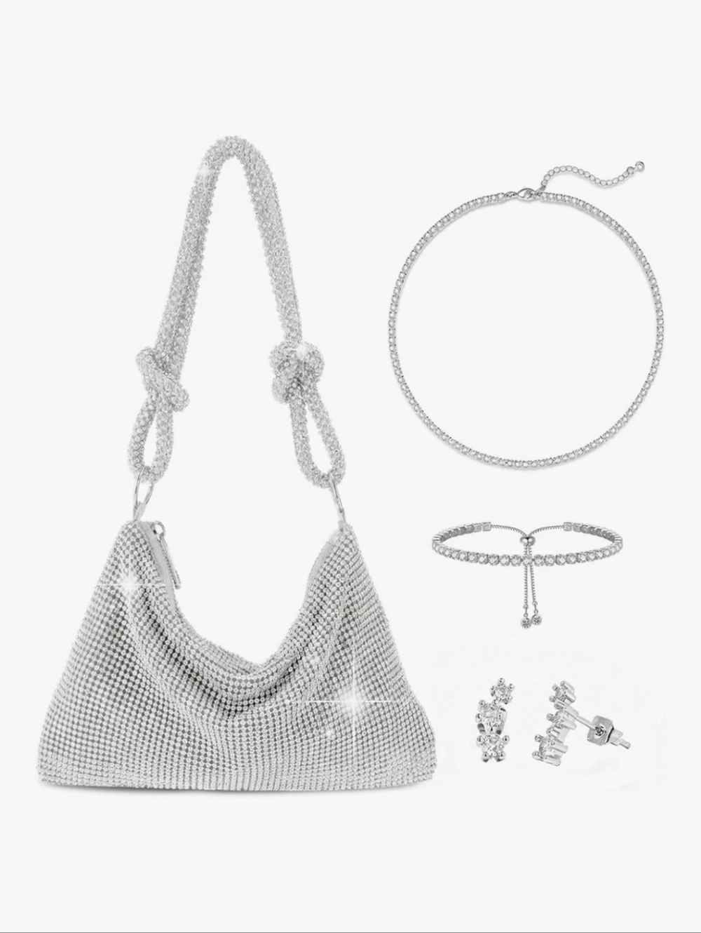 4 Piece Rhineston Set- Designer Style